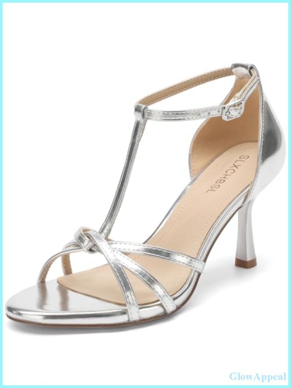 Women's T-Strap Kitten Heel Sandals 3 Inch Open Toe Dressy Heels